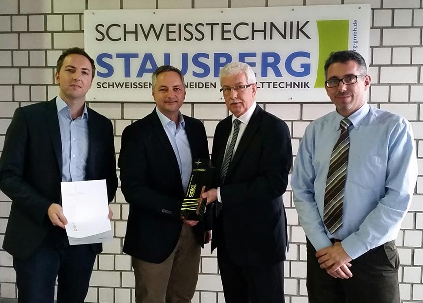 Auszeichnung zum Böhler Welding Gold-Partner