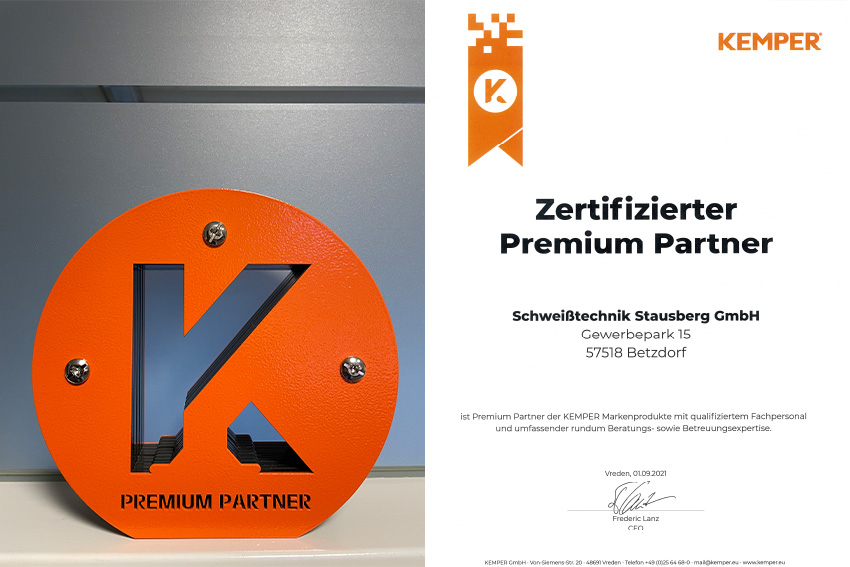 Auszeichnung und Zertifikat KEMPER Premium-Partner
