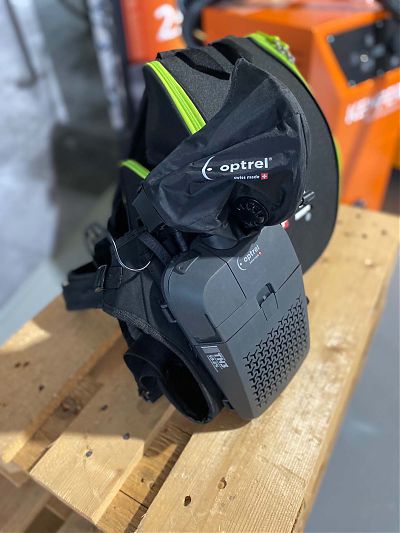 optrel swiss air Gebläse-Atemschutzsystem mit Halbmaske