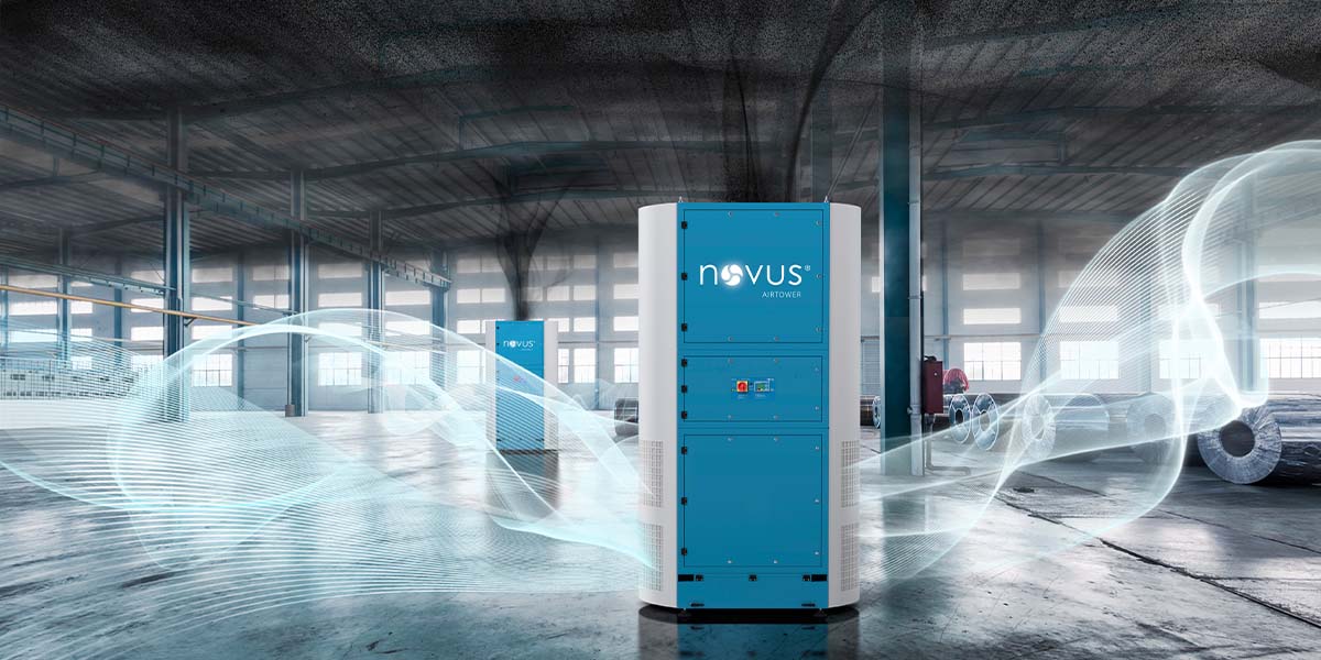 Schweißrauch-Hallenabsaugung Novus Airtower
