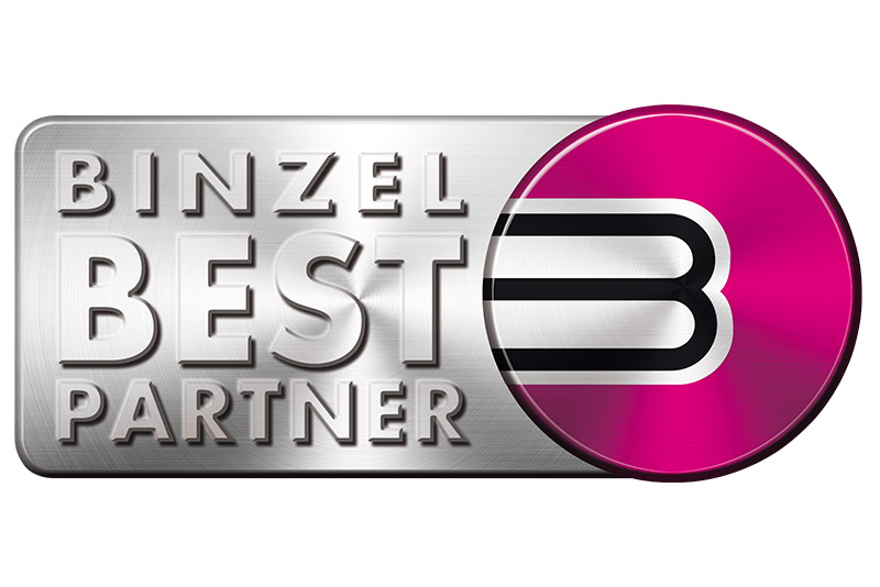 Auszeichnung zum BINZEL Best Partner im September 2017.